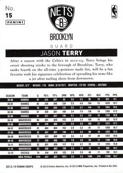 2013-14 Hoops #15 Jason Terry Back