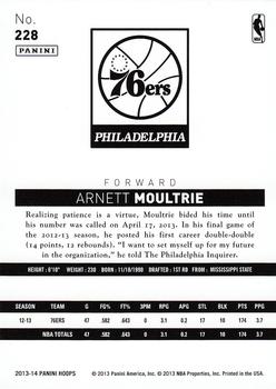 2013-14 Hoops #228 Arnett Moultrie Back