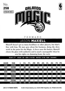 2013-14 Hoops #258 Jason Maxiell Back