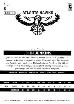 2013-14 Hoops #5 John Jenkins Back