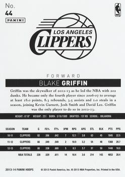 2013-14 Hoops #44 Blake Griffin Back