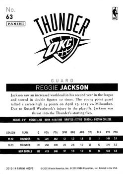 2013-14 Hoops #63 Reggie Jackson Back