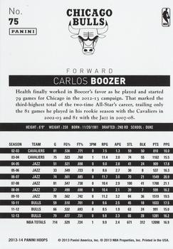 2013-14 Hoops #75 Carlos Boozer Back
