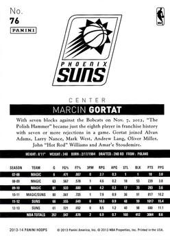 2013-14 Hoops #76 Marcin Gortat Back
