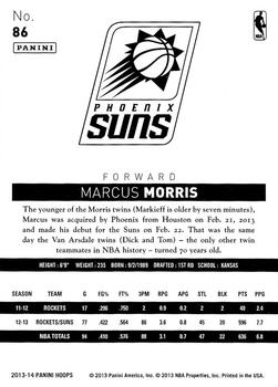 2013-14 Hoops #86 Marcus Morris Back