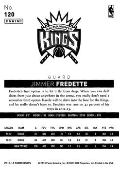 2013-14 Hoops #120 Jimmer Fredette Back