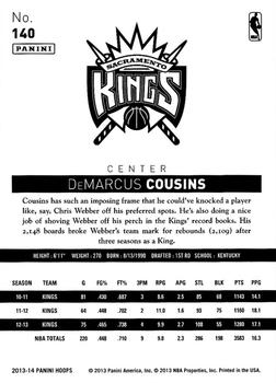 2013-14 Hoops #140 DeMarcus Cousins Back