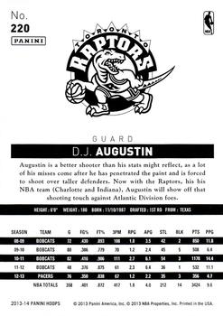 2013-14 Hoops #220 D.J. Augustin Back