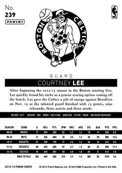 2013-14 Hoops #239 Courtney Lee Back