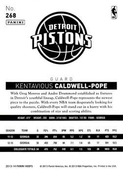 2013-14 Hoops #268 Kentavious Caldwell-Pope Back