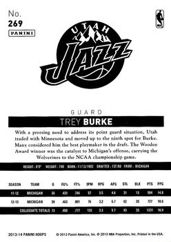 2013-14 Hoops #269 Trey Burke Back