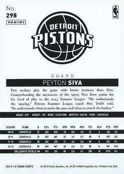 2013-14 Hoops #298 Peyton Siva Back