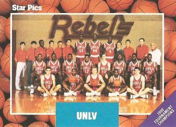 1990 Star Pics #30 UNLV Team Front