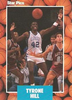 1990 Star Pics #38 Tyrone Hill Front