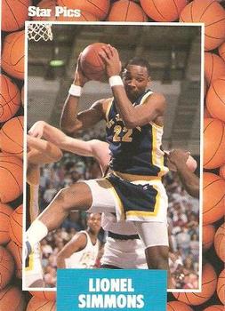 1990 Star Pics #66 Lionel Simmons Front