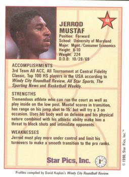 1990 Star Pics - Medallion #48 Jerrod Mustaf Back
