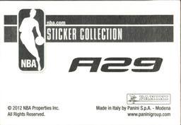 2012-13 Panini Stickers #A29 Utah Jazz Logo Back