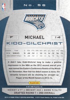 2013-14 Panini Totally Certified #56 Michael Kidd-Gilchrist Back