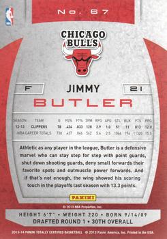 2013-14 Panini Totally Certified #67 Jimmy Butler Back