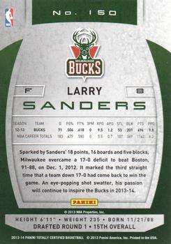 2013-14 Panini Totally Certified #150 Larry Sanders Back