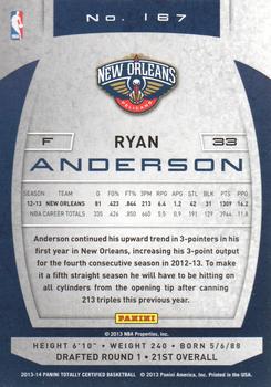 2013-14 Panini Totally Certified #167 Ryan Anderson Back