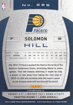 2013-14 Panini Totally Certified #228 Solomon Hill Back