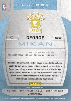 2013-14 Panini Totally Certified #266 George Mikan Back