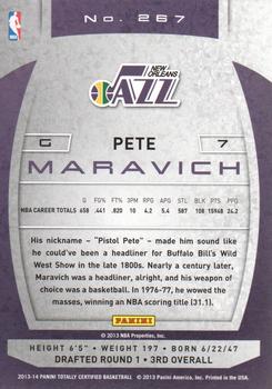 2013-14 Panini Totally Certified #267 Pete Maravich Back
