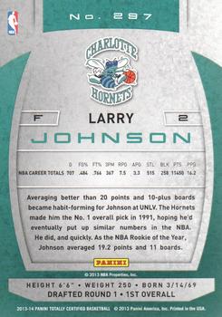 2013-14 Panini Totally Certified #297 Larry Johnson Back