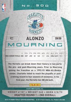 2013-14 Panini Totally Certified #300 Alonzo Mourning Back