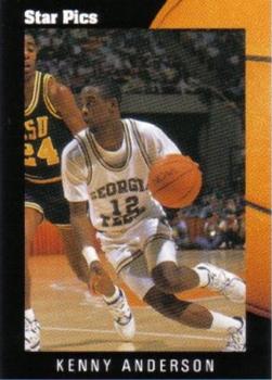 1991 Star Pics #5 Kenny Anderson Front
