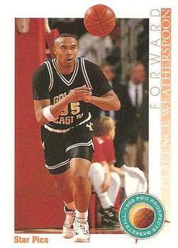 1992 Star Pics #7 Clarence Weatherspoon Front