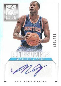2012-13 Panini Elite Series - Elite Signings #33 Marcus Camby Front