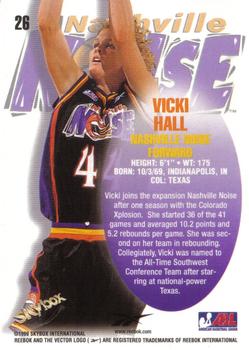 1999 SkyBox ABL #26 Vicki Hall Back