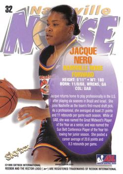 1999 SkyBox ABL #32 Jacque Nero Back