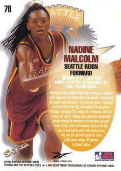 1999 SkyBox ABL #70 Nadine Malcolm Back