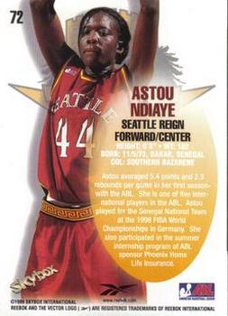 1999 SkyBox ABL #72 Astou Ndiaye Back