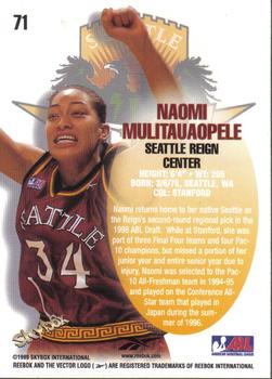 1999 SkyBox ABL #71 Naomi Mulitauaopele Back