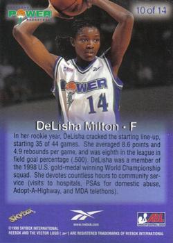 1999 SkyBox ABL - Chase #10 DeLisha Milton Back