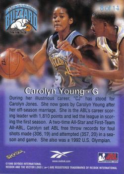 1999 SkyBox ABL - Chase #8 Carolyn Young Back
