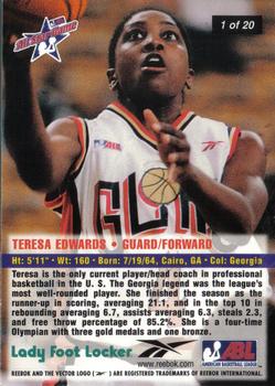 1998 Reebok ABL #1 Teresa Edwards Back