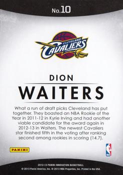 2012-13 Panini Innovation - All Rookies #10 Dion Waiters Back