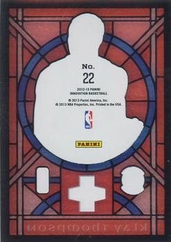 2012-13 Panini Innovation - Stained Glass #22 Klay Thompson Back