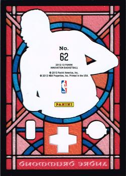 2012-13 Panini Innovation - Stained Glass #62 Andre Drummond Back