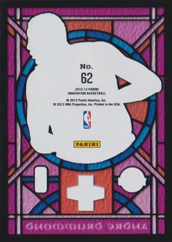 2012-13 Panini Innovation - Stained Glass Purple #62 Andre Drummond Back