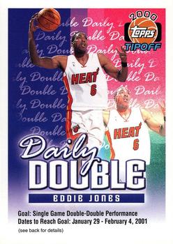 2000-01 Topps Tipoff - Daily Double #NNO Eddie Jones Front