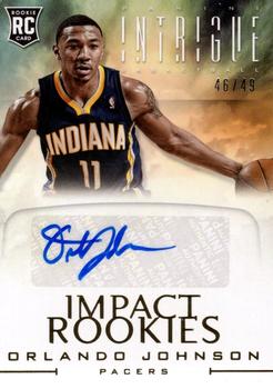 2012-13 Panini Intrigue - Impact Rookie Autographs #32 Orlando Johnson Front
