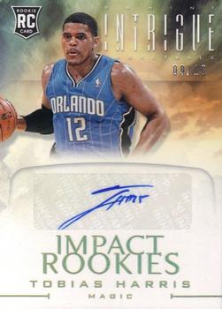 2012-13 Panini Intrigue - Impact Rookie Autographs Gold #60 Tobias Harris Front