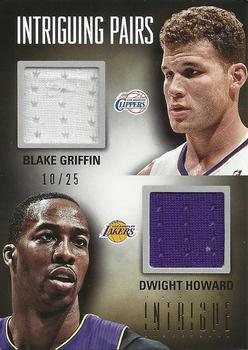 2012-13 Panini Intrigue - Intriguing Pairs Jerseys #31 Blake Griffin / Dwight Howard Front
