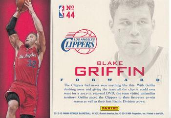 2012-13 Panini Intrigue - Intriguing Players #44 Blake Griffin Back